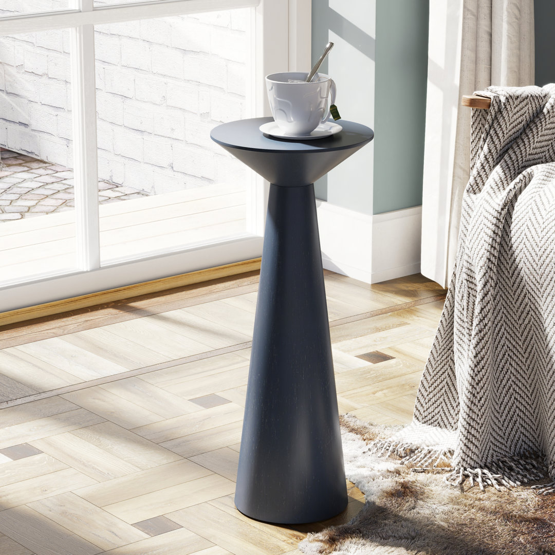 Bozovich Solid Wood Pedestal End Table